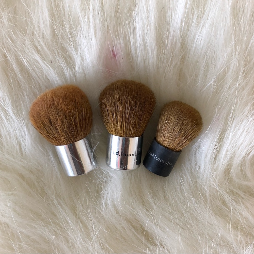 Three Peice Mini Kabuki Brush Bundle